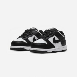 Nike Kids Black and White Low-Top Sneakers